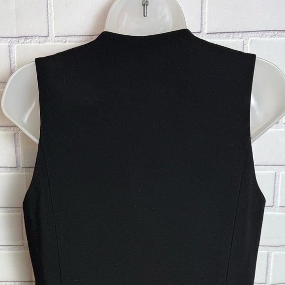 Estelle & Finn Sleeveless black Faux Leather Trim Vest Dress Size: 4 - Picture 11 of 11